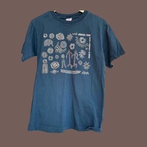 Joshua Tree Graphic Tee | Slate Blue Cotton | Size S | Vintage